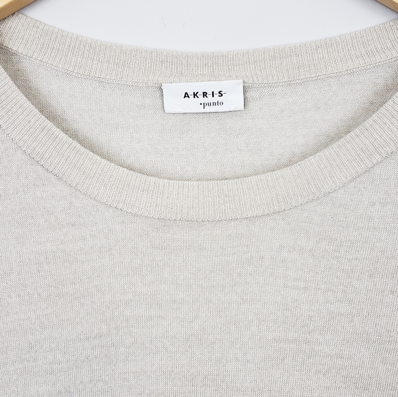 A-K-R-I-S-  •punto 100% Wool Color Blocked Sweater - Picture 3 of 8